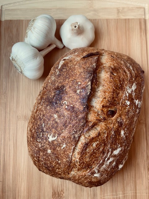 Roasted Garlic & Rosemary Sourdough